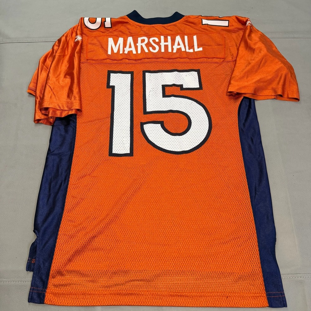 Denver Broncos Brandon Marshall 15 NFL Football Jersey Men Orange Reebok-M-5190